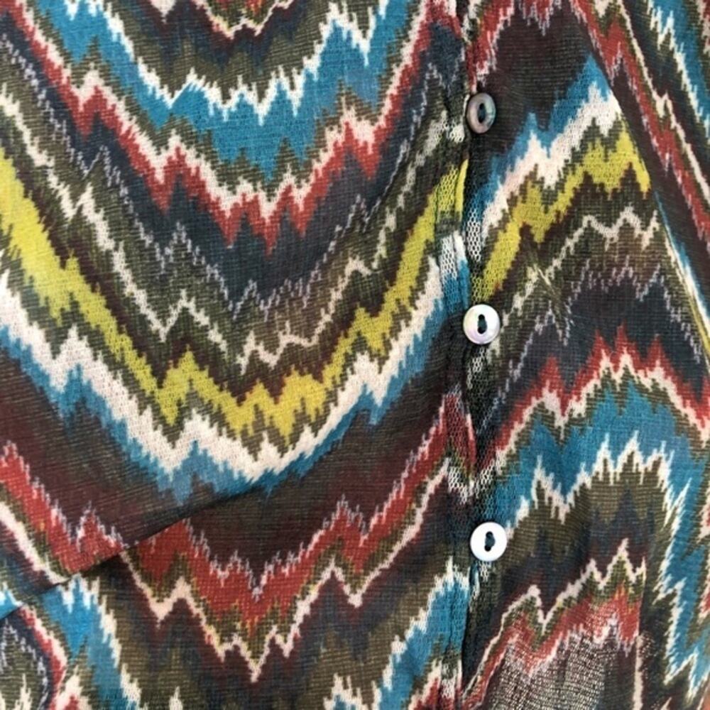 Anthropologie Weston Semi Sheer Top Size Medium - Picture 3 of 8